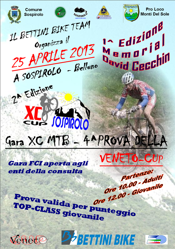 XC Sospirolo: presente anche Davide Malacarne